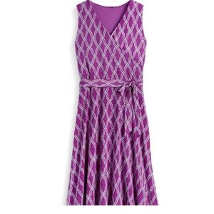 41 Hawthorn Purple Patterned Midi Dress